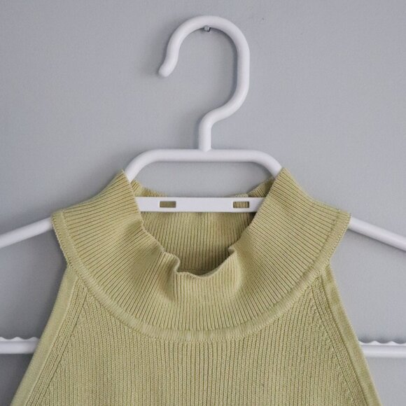 Babaton Women's Sz XS Ribbed Mock Neck Sleeveless Cropped Knit Striped‎ Top - Picture 3 of 8